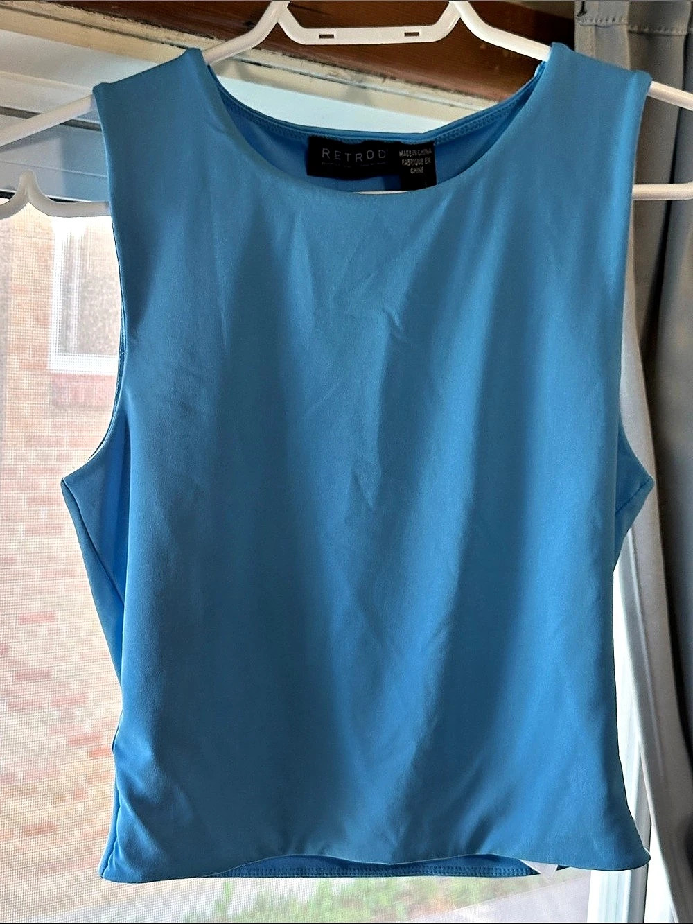 RETROD Blue Sleeveless Top Size S/P NWT